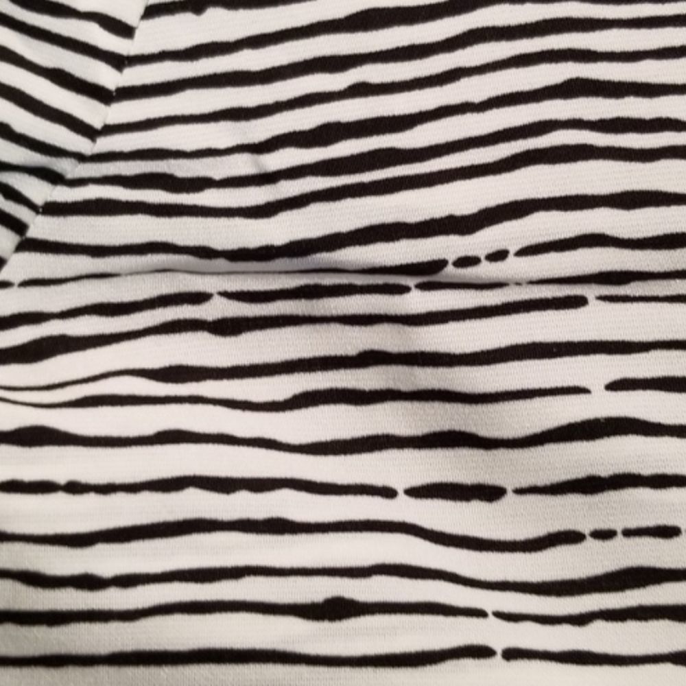 Pinstripe Wrap Tie Waist Blouse - Picture 6 of 6